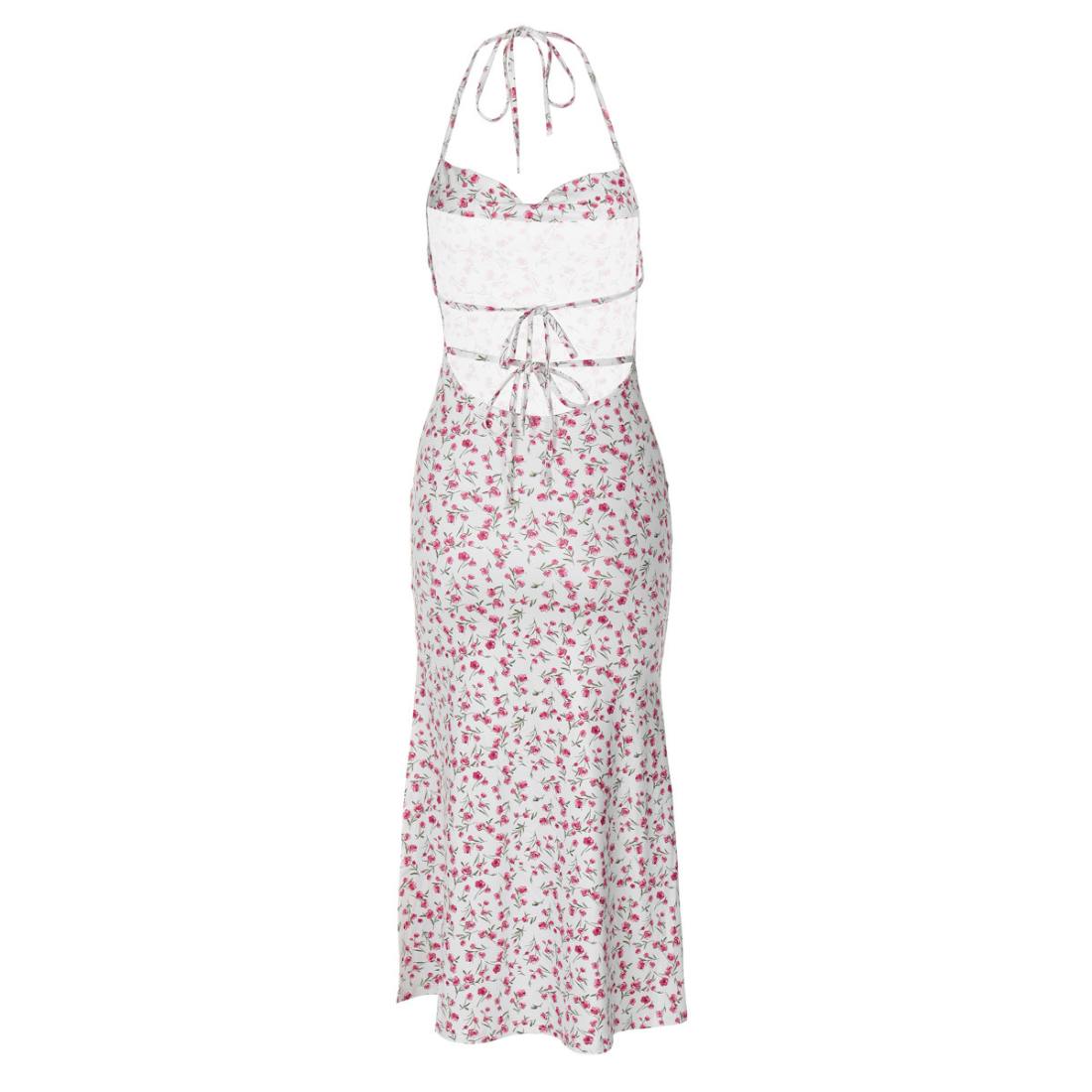Date Night Midi Slip Dress Chiffon Feminine Dress - MYTHSIS