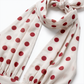 【Casual Everyday】 Maxi A-Line Polyester Elegant Spaghetti Strap Tie-Up Backless Polka Dot Dress - MYTHSIS