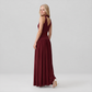 【Casual Everyday】 Maxi Sheath Polyester Elegant Round Neck Spliced Sleeveless Back Detail Dress - MYTHSIS