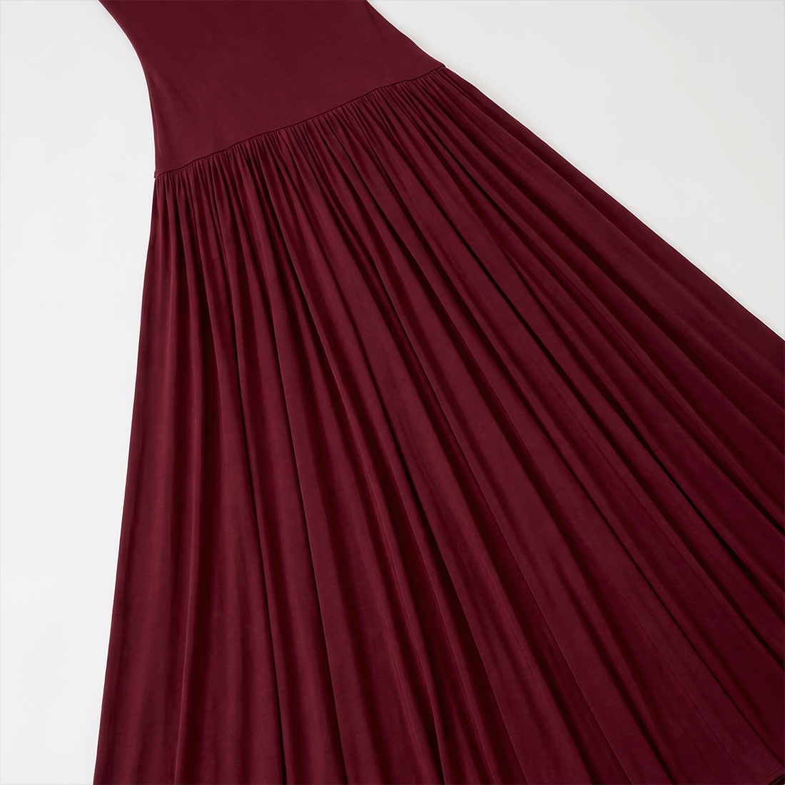 【Casual Everyday】 Maxi Sheath Polyester Elegant Round Neck Spliced Sleeveless Back Detail Dress - MYTHSIS