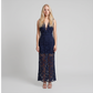【Date Night】 Midi Asymmetrical Cuprammonium Regenerated Cellulose Elegant V-Neck Lace Sleeveless Boho Dress - MYTHSIS