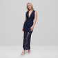 【Date Night】 Midi Asymmetrical Cuprammonium Regenerated Cellulose Elegant V-Neck Lace Sleeveless Boho Dress - MYTHSIS