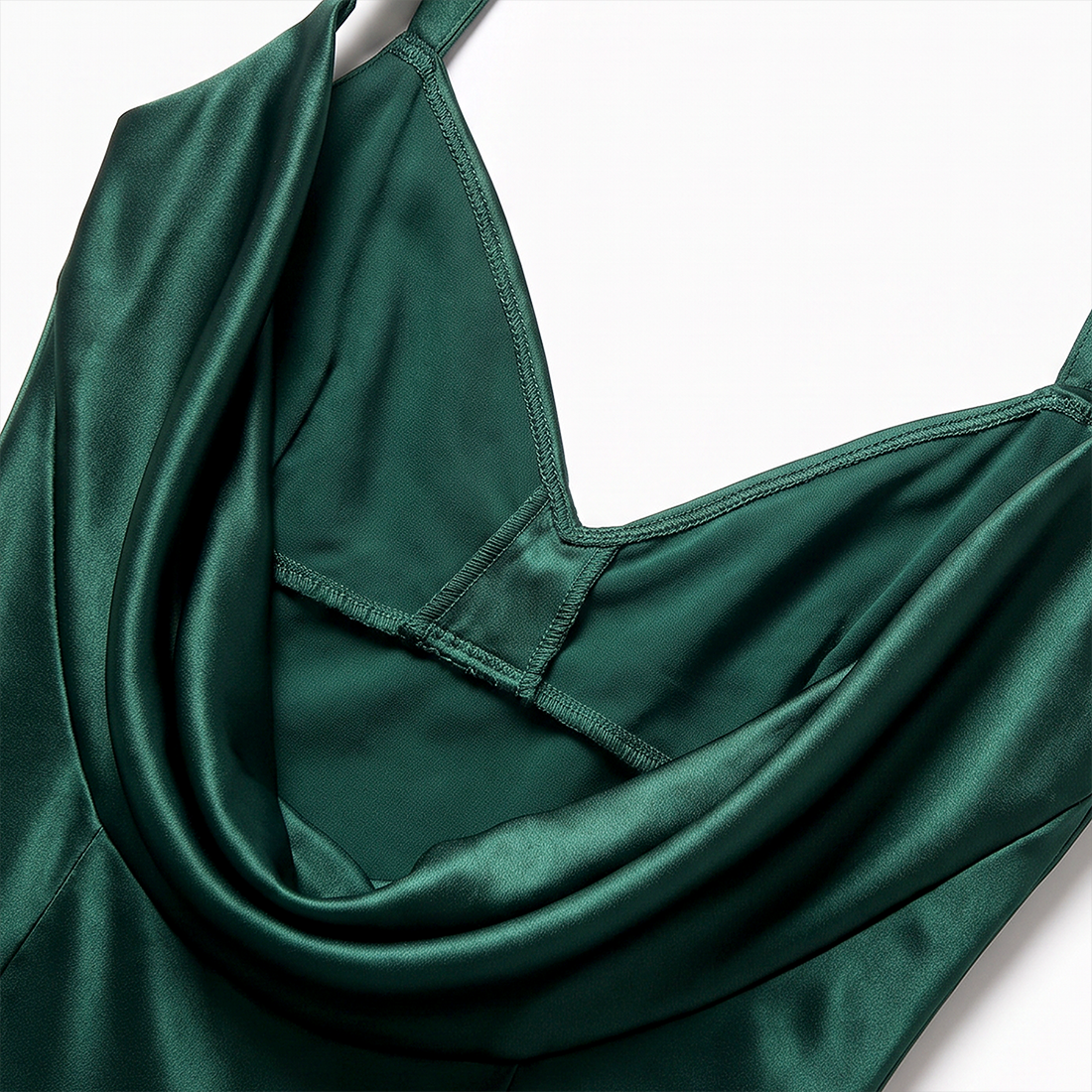 【Formal Evening】 Maxi Bodycon Polyester Glam Cowl Neck Spaghetti Strap Backless Spliced Dress - MYTHSIS