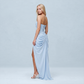 【Formal Evening】 Maxi Bodycon Polyester Chiffon Elegant Off-Shoulder Pleated Backless Slit Dress - MYTHSIS