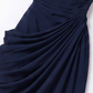 【Formal Evening】 Maxi Bodycon Polyester Chiffon Elegant Off-Shoulder Pleated Backless Slit Dress - MYTHSIS