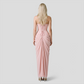 【Formal Evening】 Maxi Bodycon Polyester Chiffon Elegant Off-Shoulder Pleated Backless Slit Dress - MYTHSIS