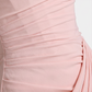 【Formal Evening】 Maxi Bodycon Polyester Chiffon Elegant Off-Shoulder Pleated Backless Slit Dress - MYTHSIS