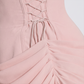 【Formal Evening】 Maxi Bodycon Polyester Chiffon Elegant Off-Shoulder Pleated Backless Slit Dress - MYTHSIS