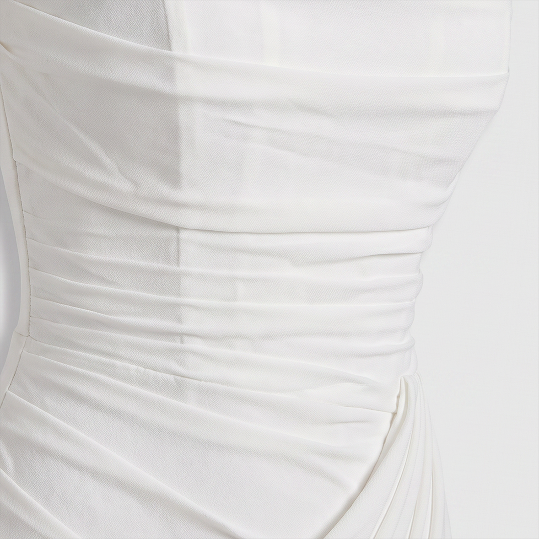 【Formal Evening】 Maxi Bodycon Polyester Chiffon Elegant Off-Shoulder Pleated Backless Slit Dress - MYTHSIS