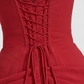 【Formal Evening】 Maxi Bodycon Polyester Chiffon Elegant Off-Shoulder Pleated Backless Slit Dress - MYTHSIS
