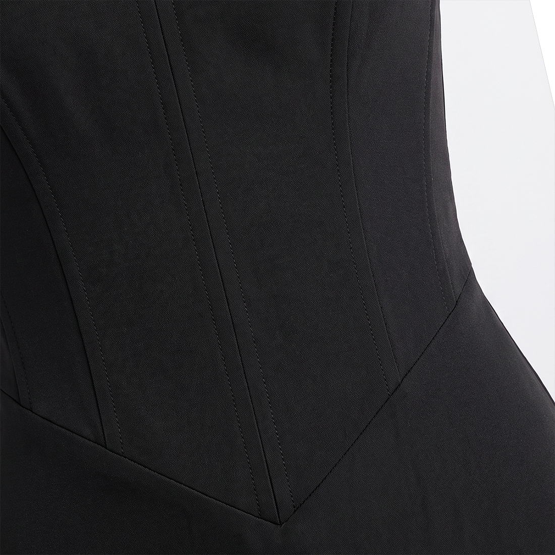 【Party & Event】 Mini Balloon Faux Wool Blend Sexy Strapless Bow Tie-Up Slit Dress - MYTHSIS