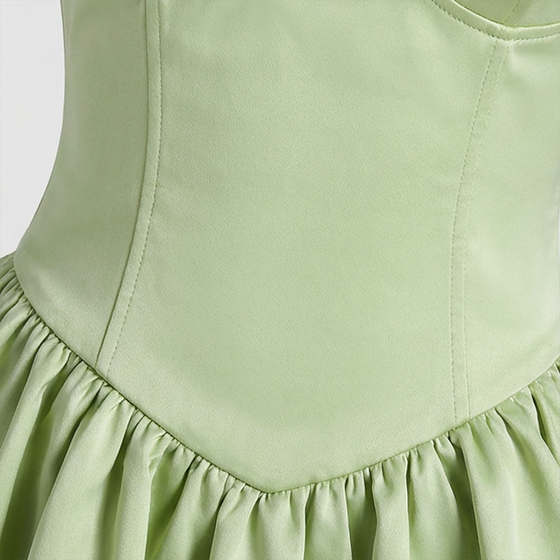 【Party & Event】 Mini Balloon Faux Wool Blend Sexy Strapless Bow Tie-Up Slit Dress - MYTHSIS