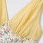 【Party & Event】 Midi Puff Polyester Glam Square Neck Rhinestone Spaghetti Strap Dress - MYTHSIS