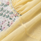 【Party & Event】 Midi Puff Polyester Glam Square Neck Rhinestone Spaghetti Strap Dress - MYTHSIS