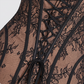 【Party & Event】 Maxi Bodycon Polyester Glam Strapless Lace Spliced Dress - MYTHSIS