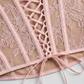 【Party & Event】 Maxi Bodycon Polyester Glam Strapless Lace Spliced Dress - MYTHSIS