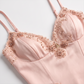 【Wedding Guest】 Maxi Sheath Polyester Sexy Spaghetti Strap Lace Trim Beaded Slit - MYTHSIS