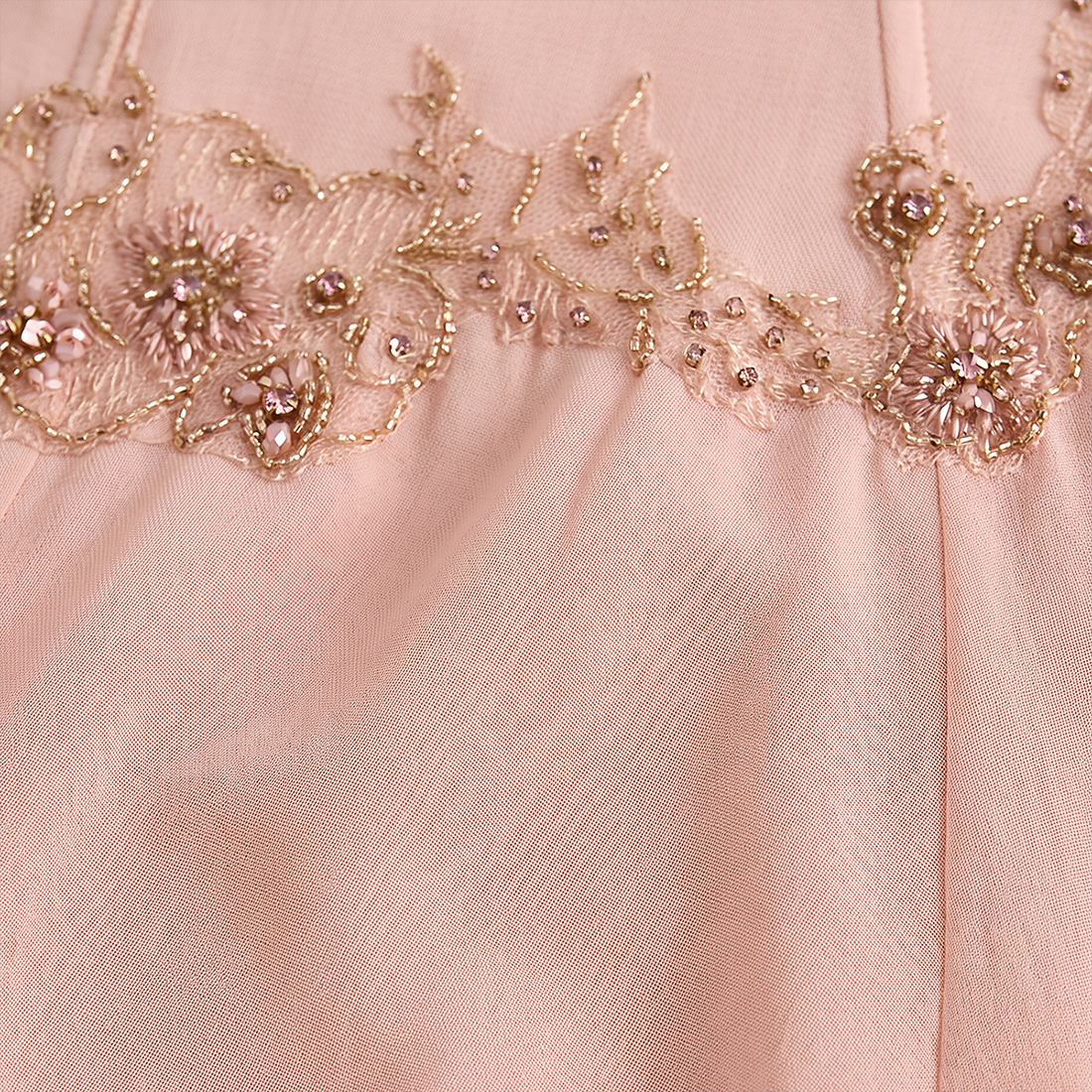 【Wedding Guest】 Maxi Sheath Polyester Sexy Spaghetti Strap Lace Trim Beaded Slit - MYTHSIS