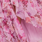 【Wedding Guest】 Maxi Tiered Polyester Chiffon Elegant V-Neck Floral Print Halter - MYTHSIS