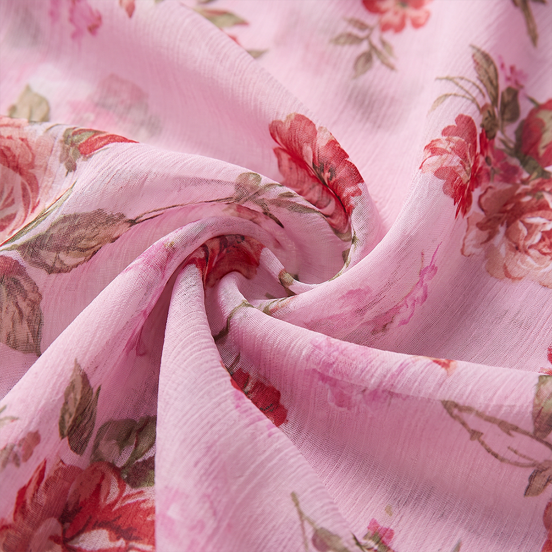 【Wedding Guest】 Maxi Tiered Polyester Chiffon Elegant V-Neck Floral Print Halter - MYTHSIS