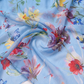 【Wedding Guest】 Maxi Tiered Polyester Chiffon Elegant V-Neck Floral Print Halter - MYTHSIS