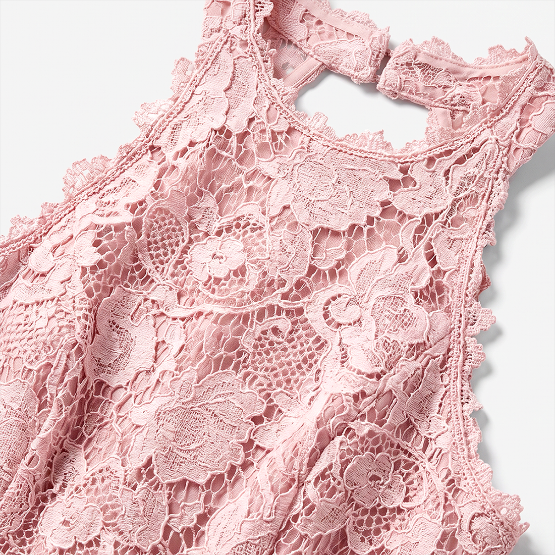 【Wedding Guest】 Maxi Sheath Polyester Glam U-Neck Water-Soluble Lace Applique - MYTHSIS