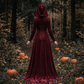 Wholesale Women's Medieval Hooded Witch Costume Long Dress