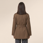 Wholesale Women's Mid-Length Patchwork Trench Coat