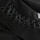 【Party & Event】 Mini Sheath Polyester Sexy Deep V-Neck Cross Tie-Up Blazer Dress - MYTHSIS