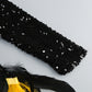 【Party & Event】 Midi Sheath Sequin Polyester Sexy V-Neck Feather Spliced Dress - MYTHSIS