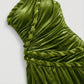 【Party & Event】 Maxi A-Line Polyester Sexy One-Shoulder Twist Side Slit Dress - MYTHSIS