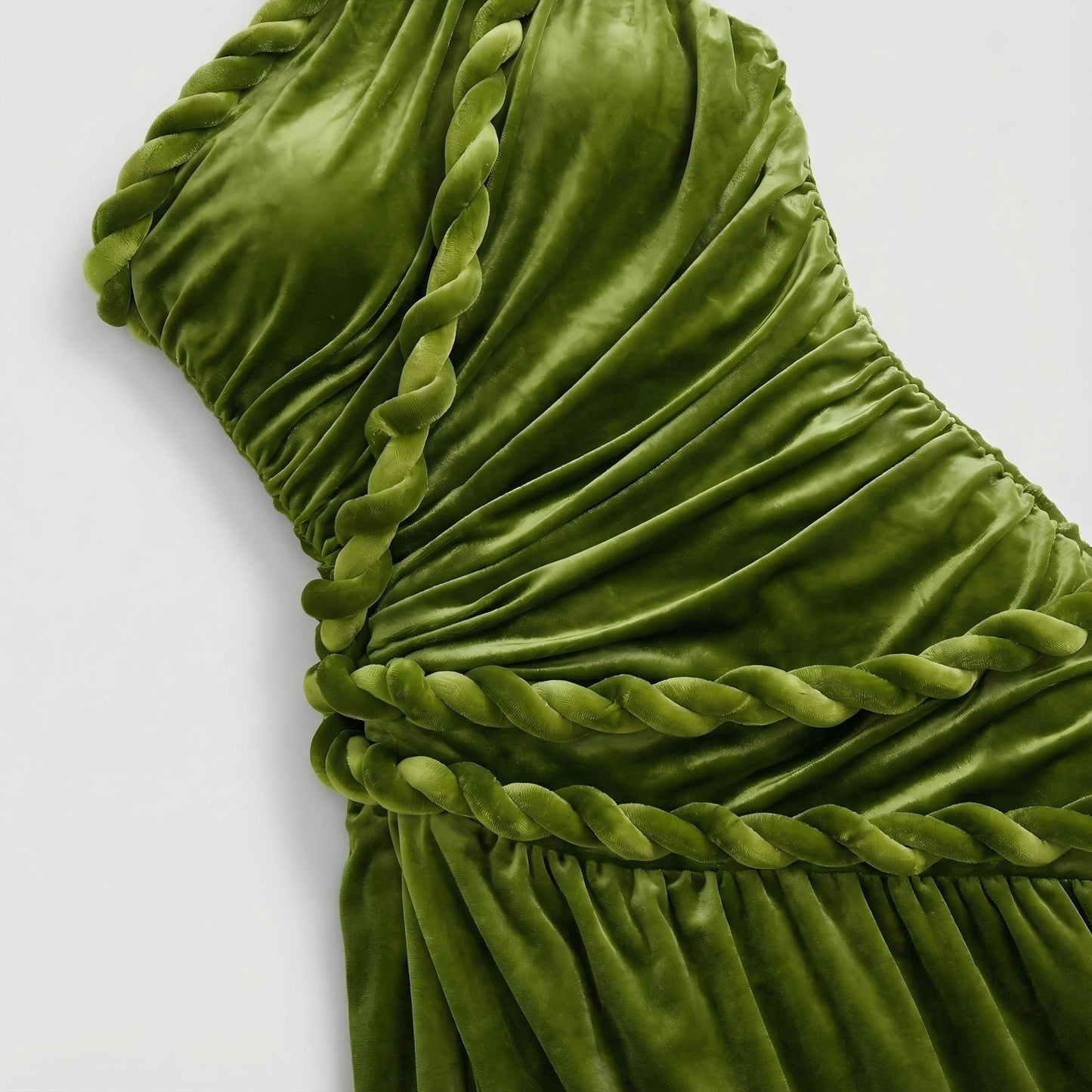 【Party & Event】 Maxi A-Line Polyester Sexy One-Shoulder Twist Side Slit Dress - MYTHSIS