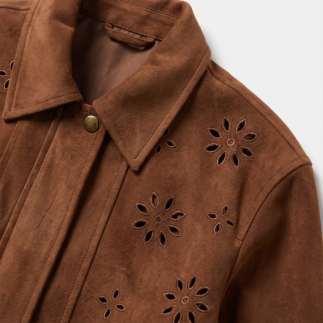 Wholesale Women's Suede-Like Velvet Embroidered Jacket