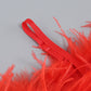 【Party & Event】 Maxi Sheath Polyester Glam Off-Shoulder Feather Spliced Dress - MYTHSIS