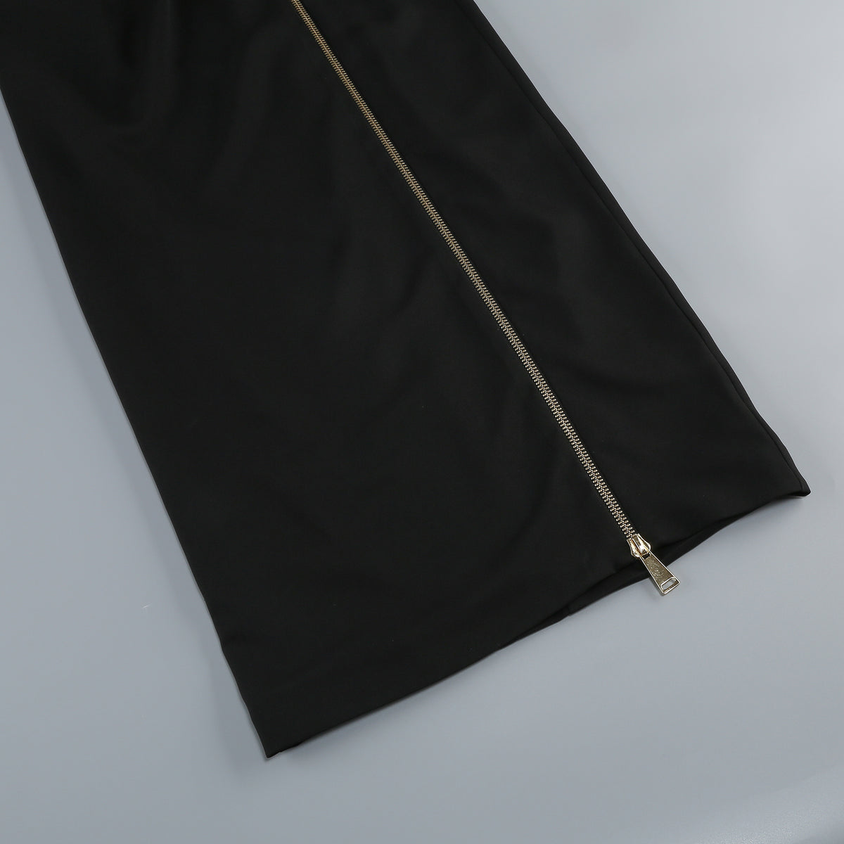 Wholesale Women's Mock-Neck Shoulder-Pad Slit Bodycon Maxi Dress – XS Womens Clothing