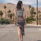 Wholesale Women's Jacquard Irregular Hem Midi Dress – XS Women's Clothing