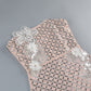 Wholesale Women's Apricot Embellished Strapless Mesh Bodycon Gown