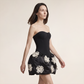 Wholesale Women's Strapless Floral Puff Mini Dress – XS Women's Clothing