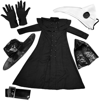 Wholesale Adult Medieval Steampunk Plague Doctor Costume Set