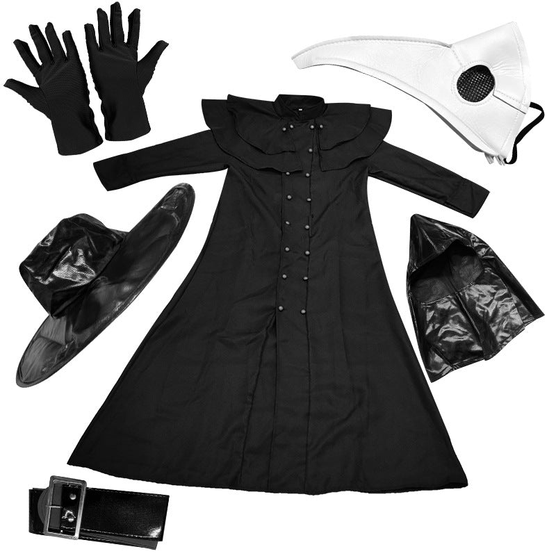 Wholesale Adult Medieval Steampunk Plague Doctor Costume Set