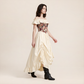 Wholesale Women's Victorian Jacquard Strapless Corset Dress