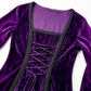 Wholesale Women's Medieval Hooded Velvet Long Costume Dress