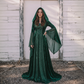 Wholesale Women's Medieval Hooded Witch Costume Long Dress