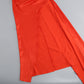 Wholesale Women's Coral Halter Backless Slit Train Evening Dress