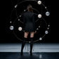 【Party & Event】 Mini Sheath Polyester Sexy Deep V-Neck Cross Tie-Up Blazer Dress - MYTHSIS